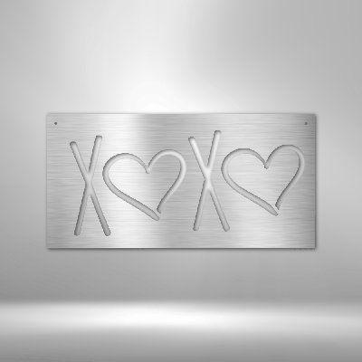 Plaque en acier Emelun Xoxo