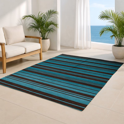 Tapis intérieur / extérieur brun HorizontalStripes