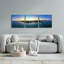 «Chicago - Planétarium coucher de soleil» par Epic Portfolio, ensemble d'art mural en verre acrylique, 3 pièces-102009712