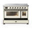 Majestic III Series 48 Inch Induction Range with 6 Induction Elements in Matte Graphite (Brass Trim)-1917753923-1917753920