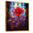 Toile avec cadre flottant or
