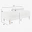 Banc d'appoint rembourré 54 "Adalyna Boucle-1683224677