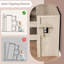 Commode 7 poignées 7 tiroirs, armoire de rangement large en bois