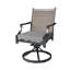 Chaise de patio pivotante en aluminium