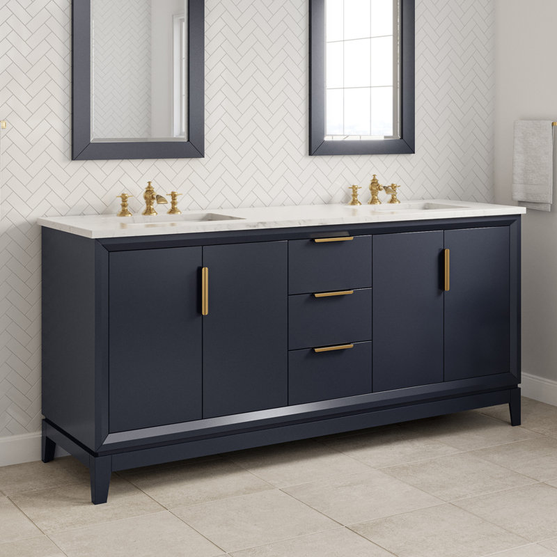 Elizabeth 72'' W Double Vanity, Monarch Blue