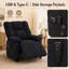 Fauteuil inclinable électrique avec inclinaison motorisée fluide, design ergonomique et rangement latéral pour un confort et une commodité ultimes.-1711057572