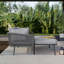 120cm Wide Curved Steel Patio Daybed-1845047404