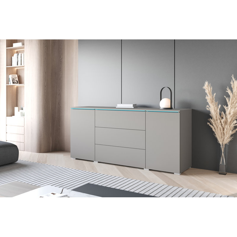 Borislav Laminate Rectangle Accent Chest, Grey