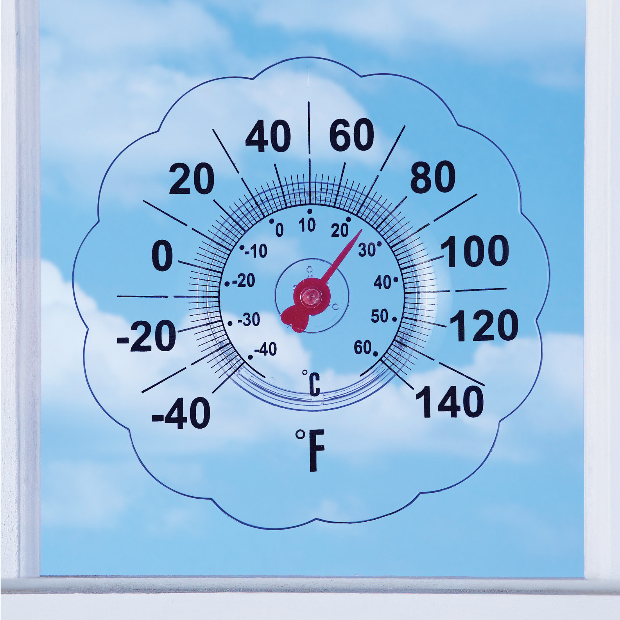 Large Easy-to-Read Window Thermometer