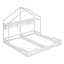 Lit plateforme House avec tablettes et garde-corps