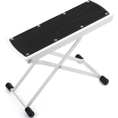 5 Core Guitar Foot Stool Height Adjustable Folding Leg Rest Classical Footrest