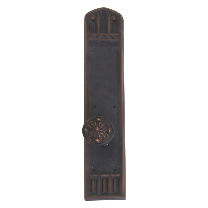 Renaissance Round Knob with Arch Rosette, Venetian Bronze
