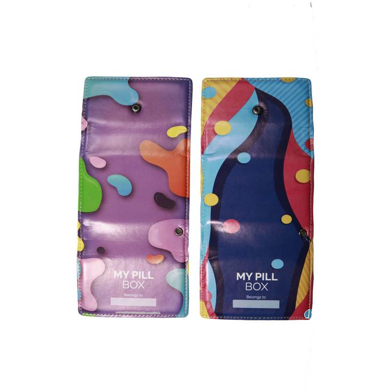 Pill Organizer Box, Multi Pastel
