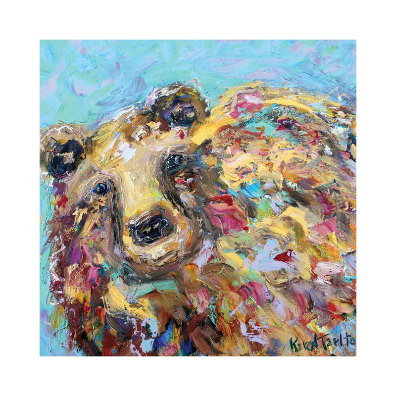 Bear by Karen Tarlton - Wrapped Canvas Painting, 45.72 cm H x 45.72 cm W x 3.175 cm D