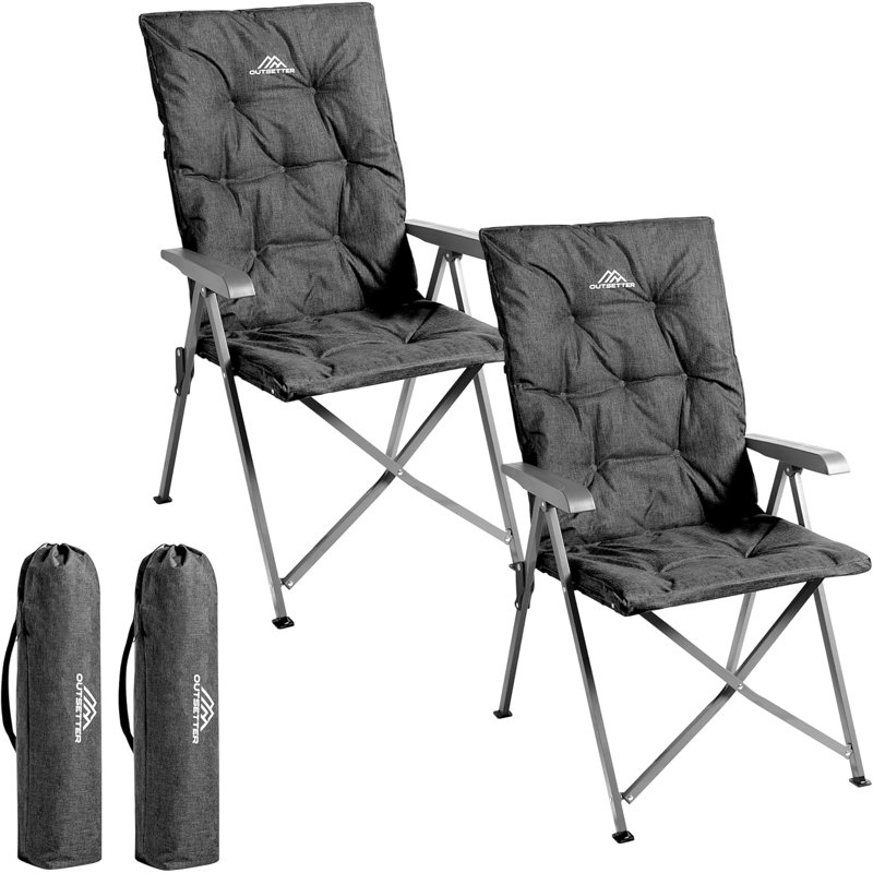 Folding Camping Chair, Black