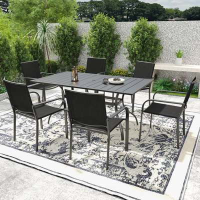 Ensemble repas extérieur pour 6 personnes