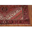 Tapis rouge à motif géométrique traditionnel 8 x 11