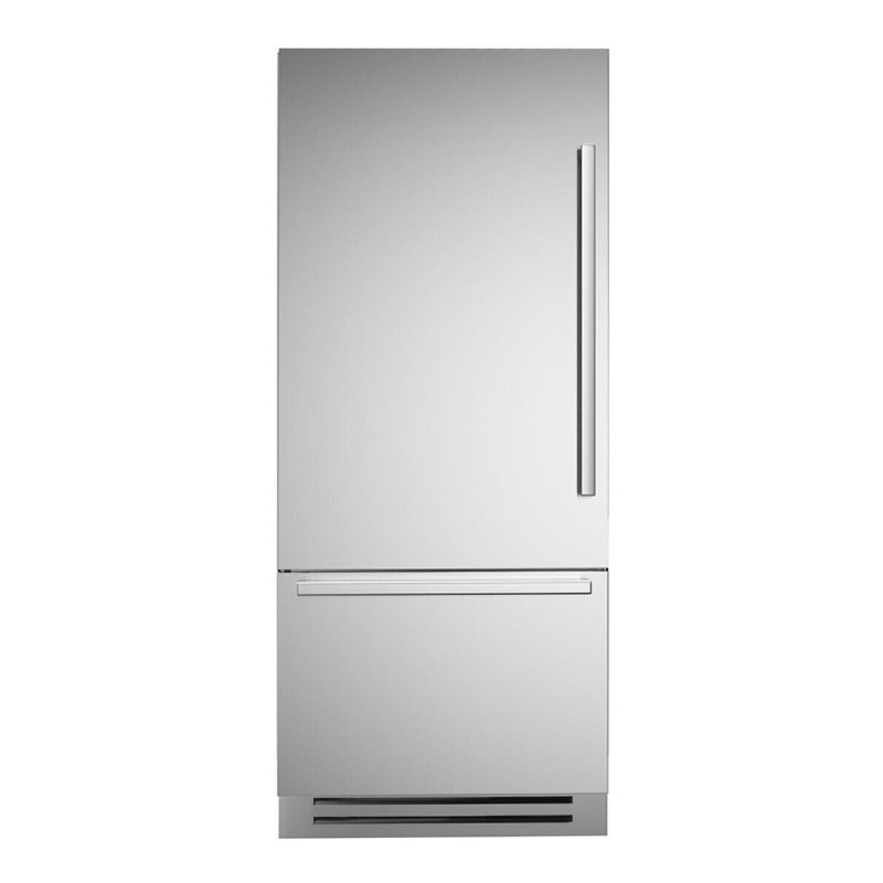 Refrigerator 36" Built-In Bottom Mount With Ice Maker Door, Stainless Steel, Left Handed