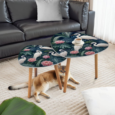 Ensemble de 2 tables basses gigognes Triangle