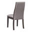 Finition de 2 chaises de salle à manger, tissu recouvert de tissu taupe, dossier ergonomique pour un espace agréable, chaises de 2 pièces d'une hauteur de siège de 19,5 po, forme rectangulaire, dossier confortable,