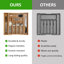 Organisateur de tiroir ajustable en bambou à 6 ou 8 fentes pour couverts, plateau multi-usages extensible pour ustensiles de cuisine et couverts, armoire, salle à manger, garage, bureau