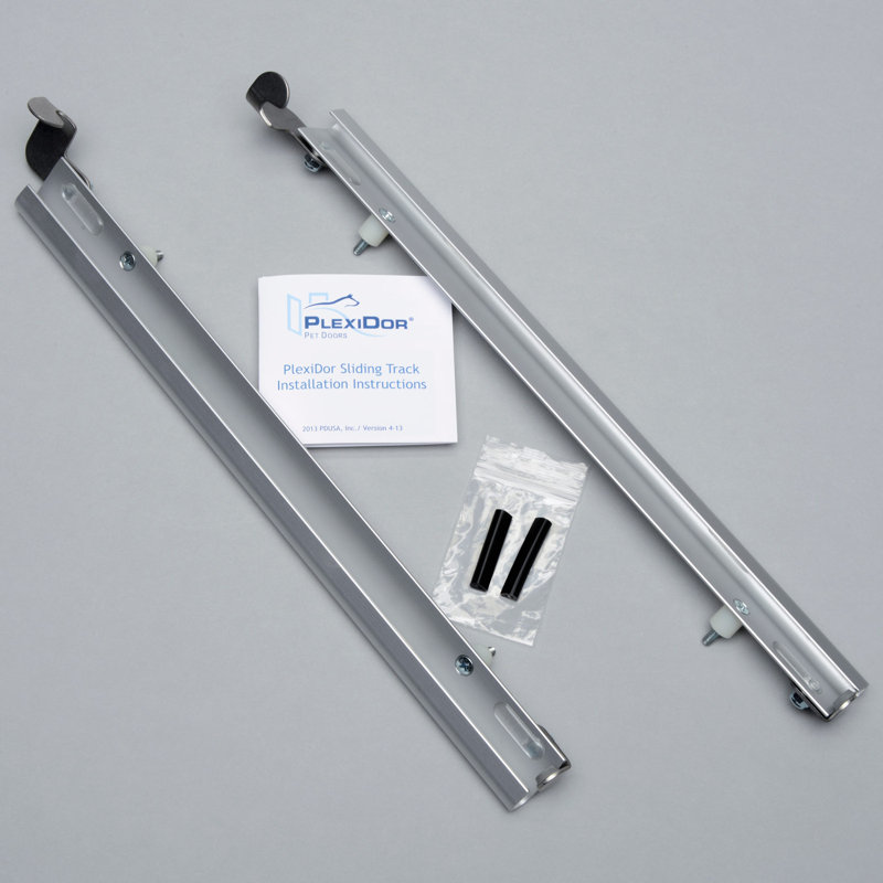Rail coulissant avec verrou basculant, Argent, Grand