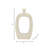 Craigban Modern Stoneware Ceramic Vase with Open Geometric Design - Sleek Decorative Accent-1854576112-1854576119