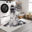 Tapis ivoire / gris anthracite lavable à la machine-665050557