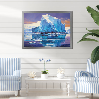 " Teal Iceberg Unseen Depths "