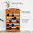 vidaXL Wine Rack Brown 58 x 28 x 90 cm Solid Pine Wood