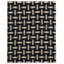 Tapis handwoven area black Tussey-1868195641