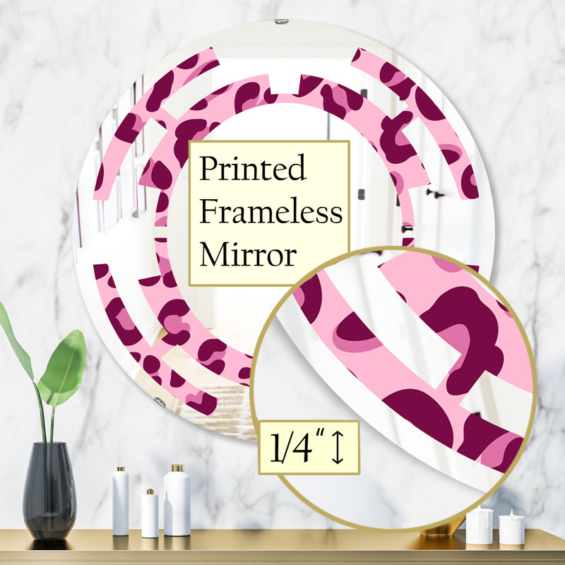 Miroir mural Leopard, H 31,5 po x l po