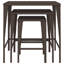 Table gigogne de jardin en PE, acier thermolaqué-514528056