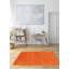 Tapis orange en laine noué à la main de conception unique 4 pi 0 po x 6 pi 0 po Rossville