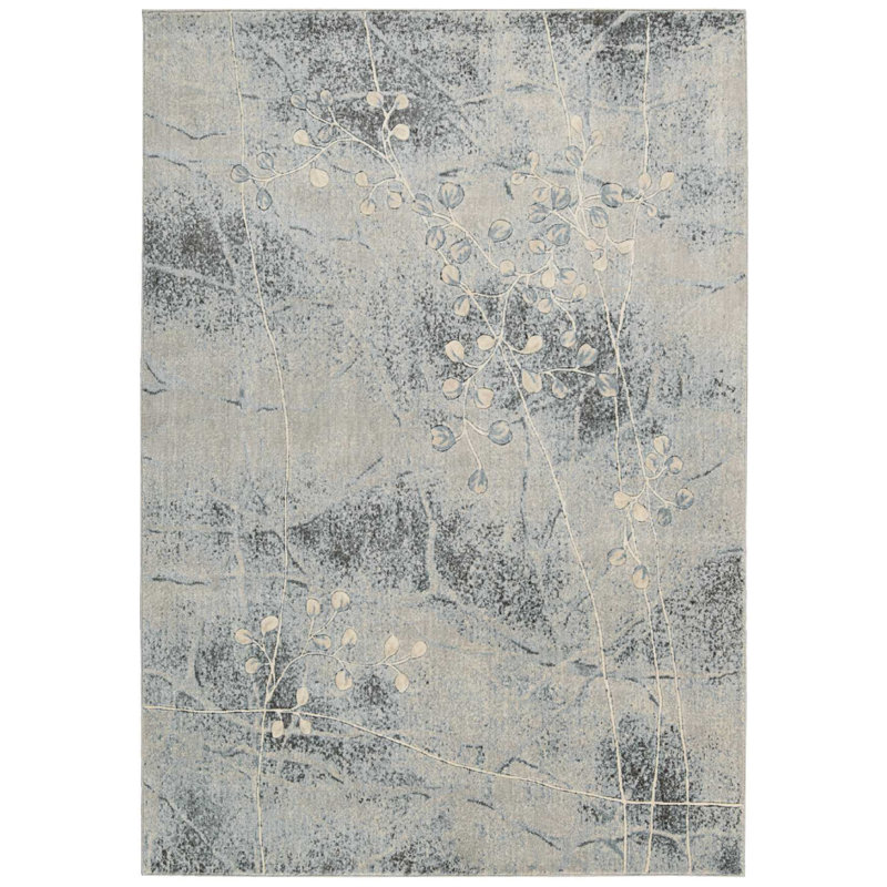 Arnim Performance Floral Indoor Rug, Rectangle 9'6" x 13'