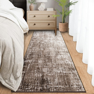 Abstract Machine Printed Area Rug