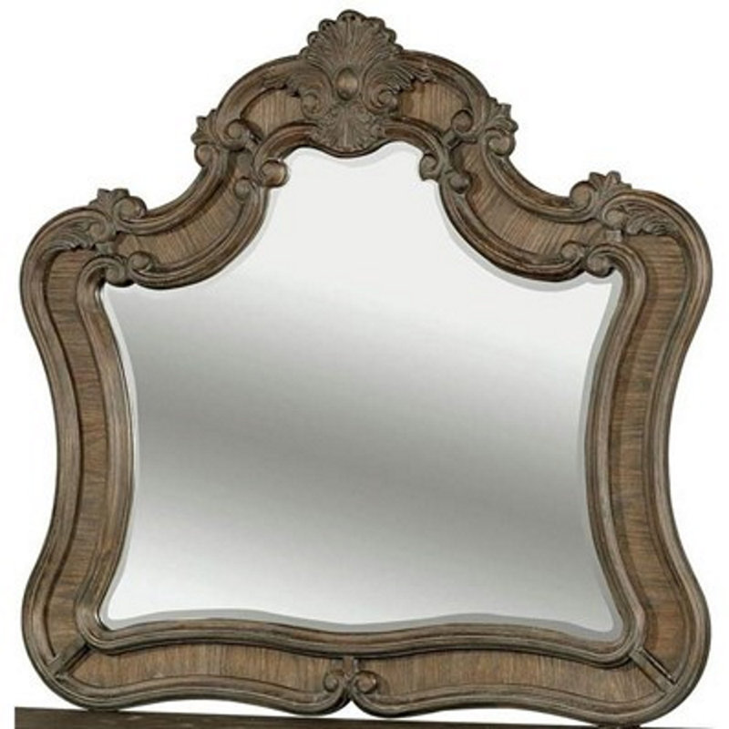 Miroir de commode traditionnel Tadeo