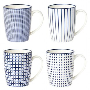 Ceramic Coffee Mugs Set of 6, Gencywe 16oz Coffee Cups with Handle