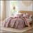 3-Piece Full/Queen Boho Floral Reversible Quilt