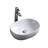 Modern Vitreous China Oval Vessel Bathroom Sink