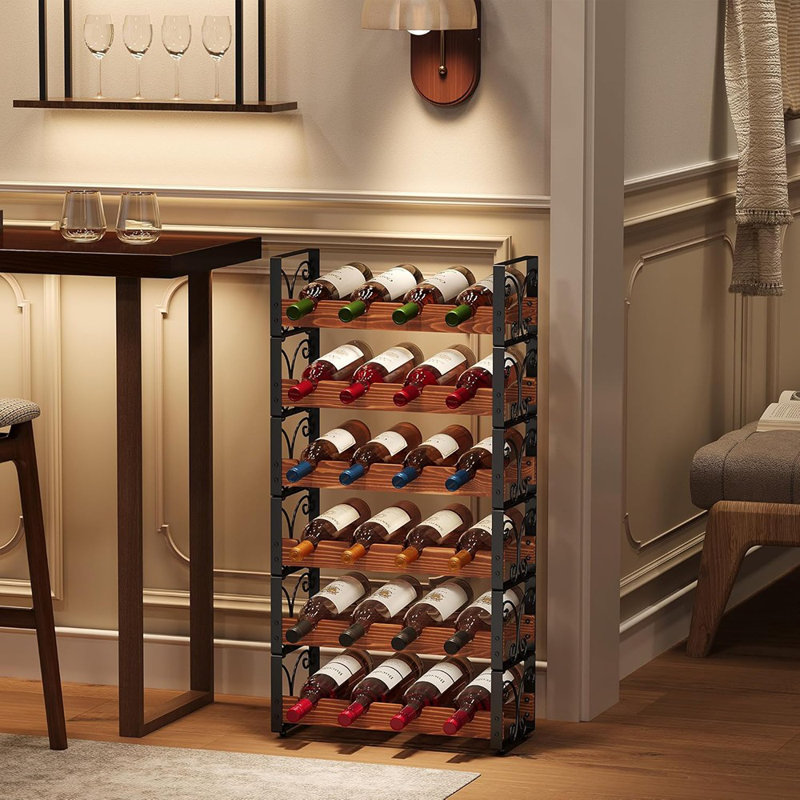 Countertop Wine Rack, Stackable Wine Bottle Holder Fre...