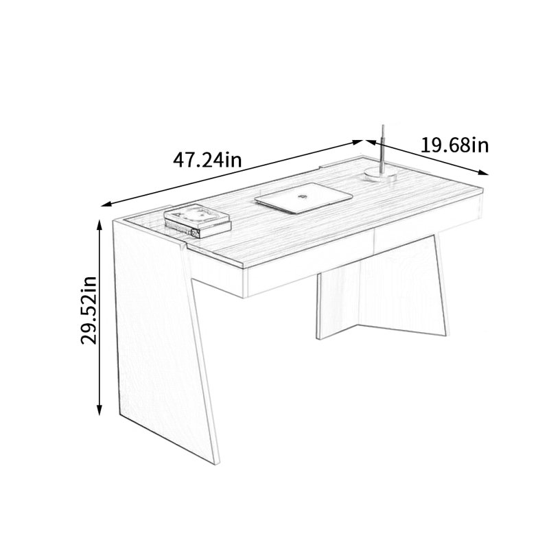 Xun, H 29,52 po x l 47,24 po x P 19,68 po, Tanné
