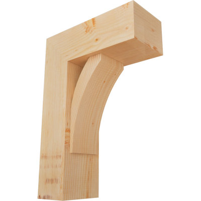 Support à blocs l 7 1/2 po x P 18 po x H 26 po Thorton avec support décalé, sapin Douglas