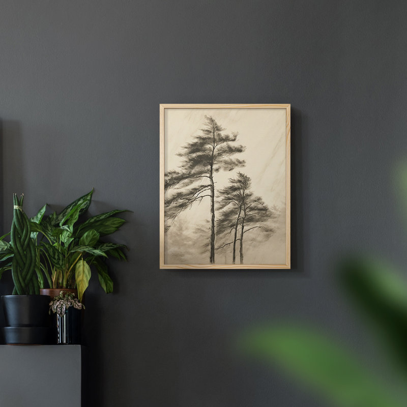 «Vintage Landscape XXXV» sur papier, Naturel