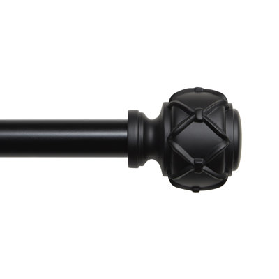 Erkan Adjustable 1" Single Curtain Rod