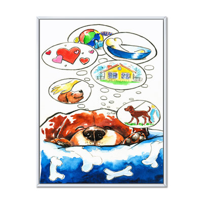 Dog Dreams - Peinture sur toile