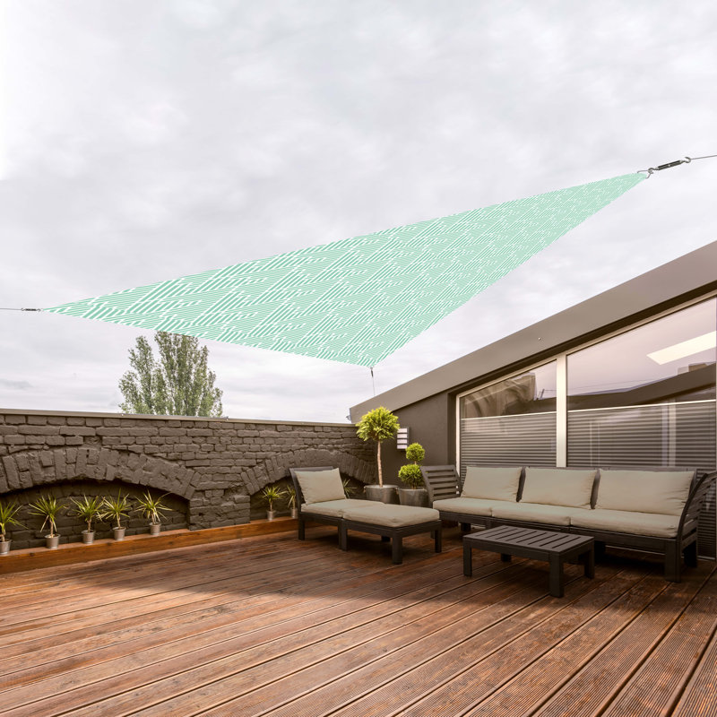 Covers &amp; All Triangle Outdoor Sun Shade Sail Canopy, Residential 