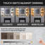 Dressing Table with LED Mirror, 11 Drawers, 2 Cabinets, Adjustable Shelf, Glass Top, Power Outlet-1961426144