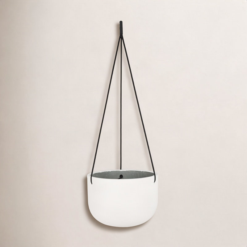 Jardinière suspendue 1 pièce McGrath, Blanc