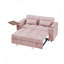Causeuse en chenille avec accoudoir de rangement, port USB et table d'appoint-1574596802
